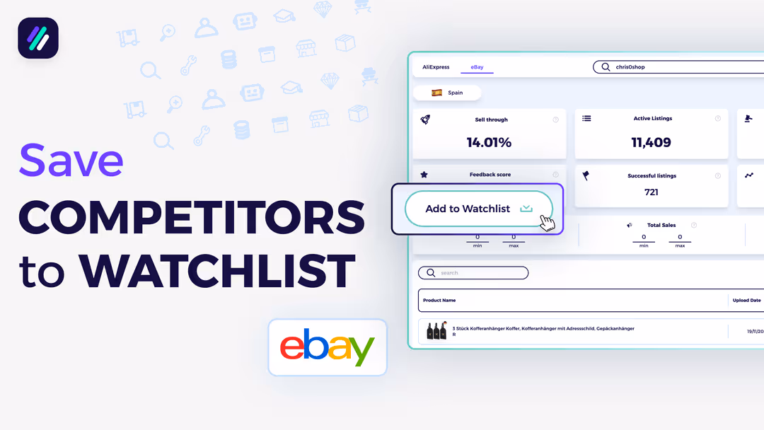 How to save competitor to watchlist tutorial