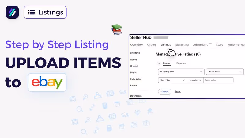Upload Items to eBay Manaualy Step by Step Tutorial