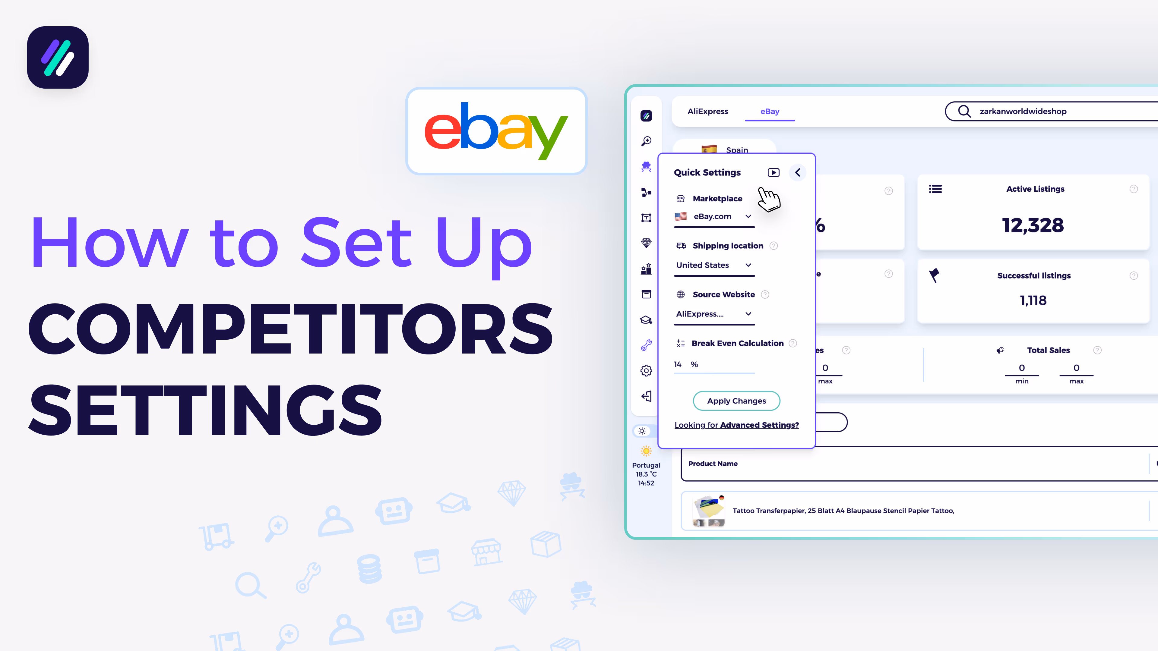 Competitor Research settings tutorial