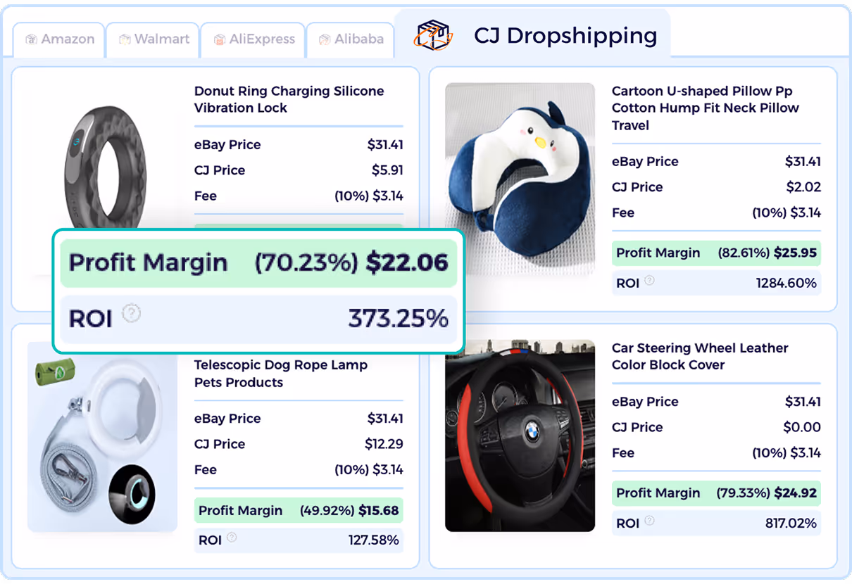 source best products from cj dropshipping to ebay