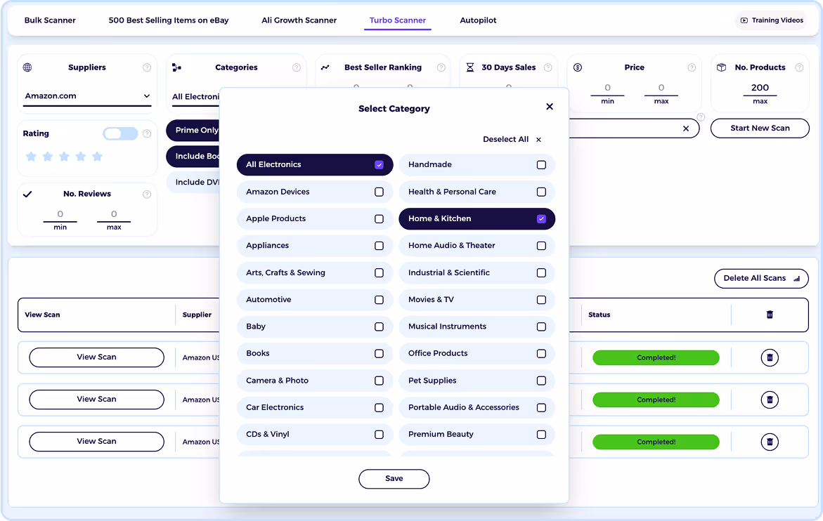 walmart to ebay dropshipping software with ai dropshipping tools turbo scanner