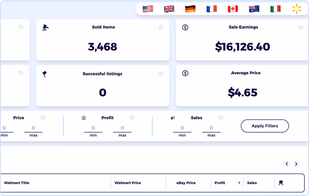 walmart to ebay dropshipping software with bulk scanner for ebay stores and listings