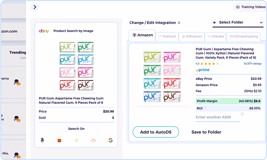 amazon to ebay dropshipping software product sourcing and matching tool
