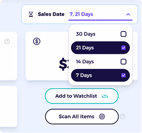 ebay competitor research tool sales data filter