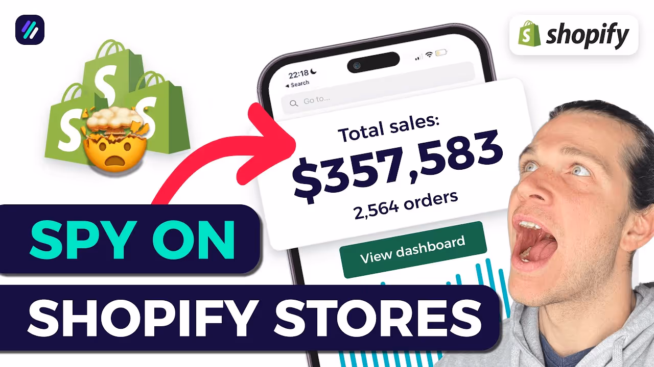 How To Spy On Your Shopify Competitors Store  Shopify Sales Tracker YT video