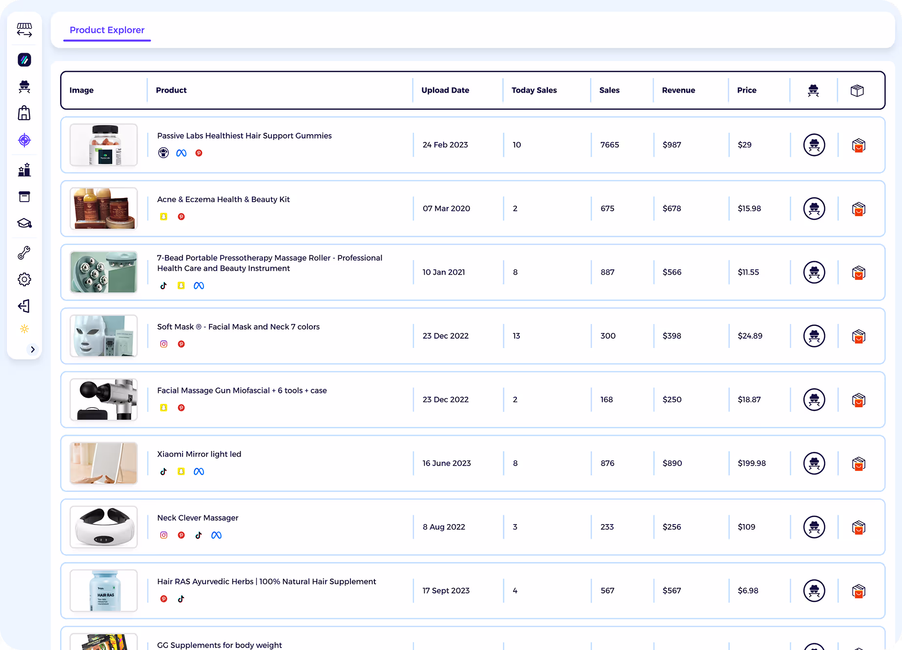 best shopify sales tracker with shopify product explorer