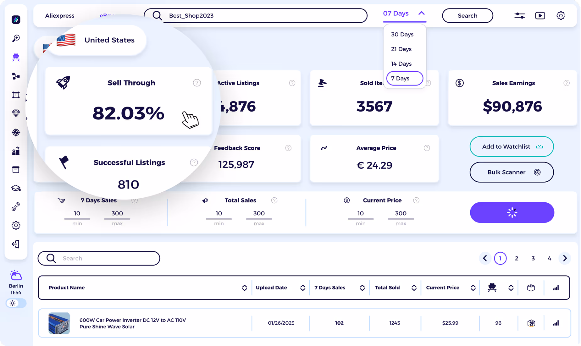 best ebay sales tracker with ebay competitor research tool