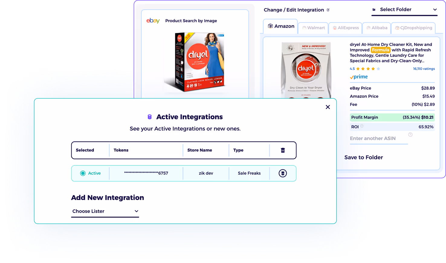 ZIK exporting dropshipping product research into store automation tools like AutoDS and DSers