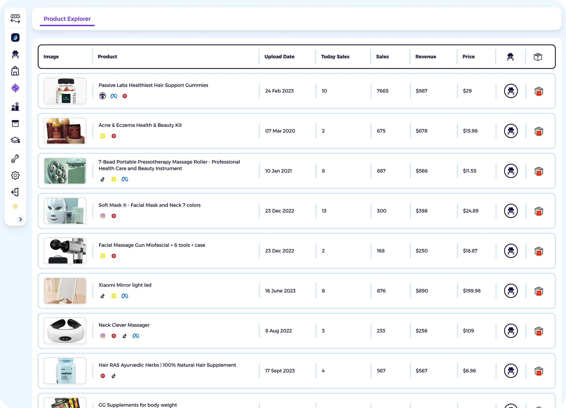 shopify product research tool with shopify product explorer