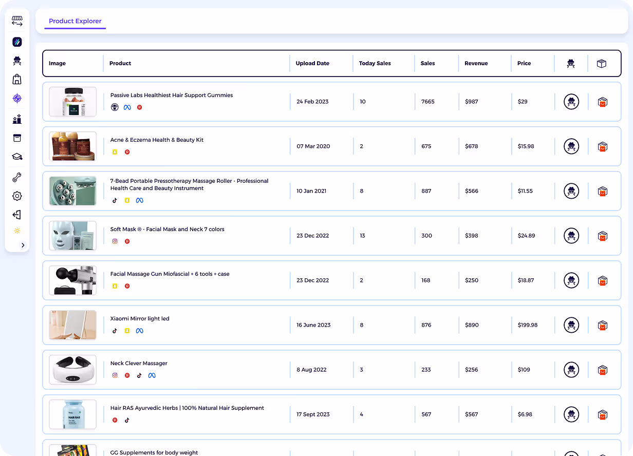 shopify store analyzer with best selling shopify products
