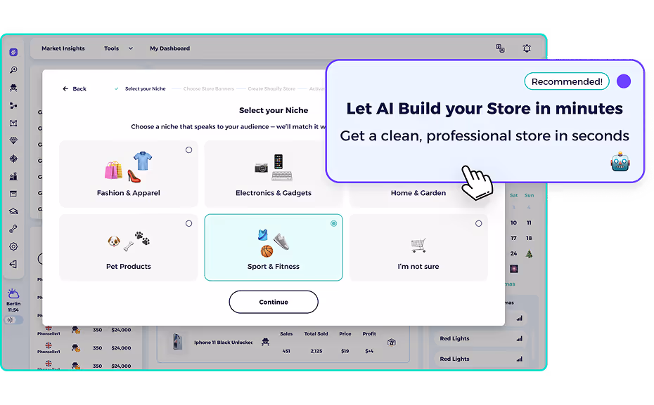 best shopify website builder with ai