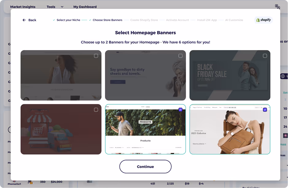 step 2 shopify website builder customize your store