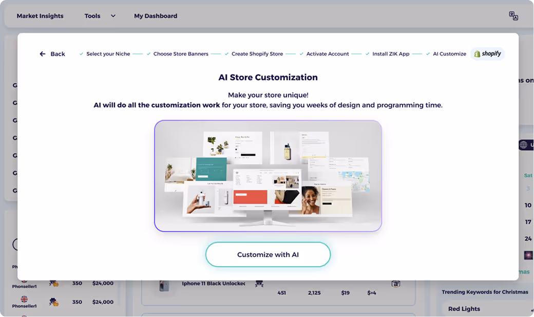 step 4 shopify website builder