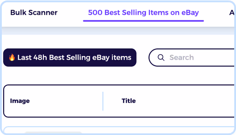 ebay price tracker with 500 best selling items on ebay