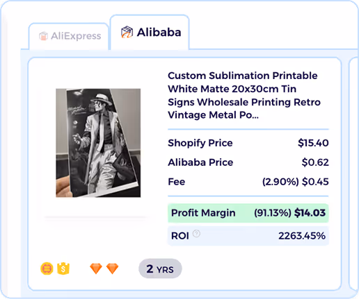 instagram ad spy with alibaba sourcing