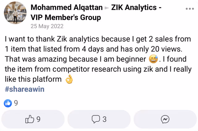 ZIK Success Comment 3